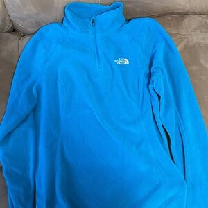 The North Face Bright Blue Half-Zip Fleece